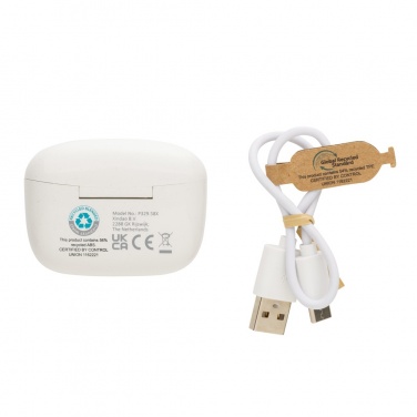 Logo trade promotional products picture of: RCS recycled plastic Liberty Pro wireless earbuds