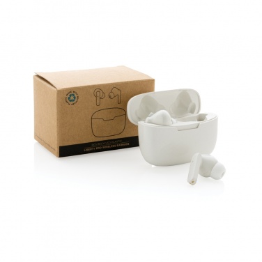 Logo trade promotional gifts picture of: RCS recycled plastic Liberty Pro wireless earbuds