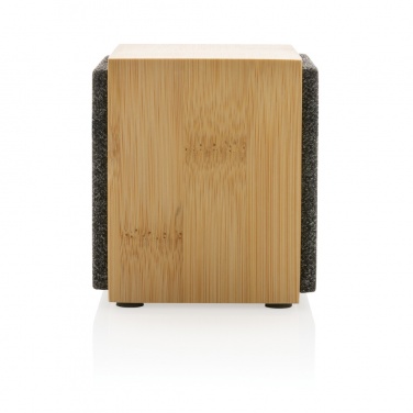 Logo trade advertising products picture of: Wynn 5W bamboo wireless speaker