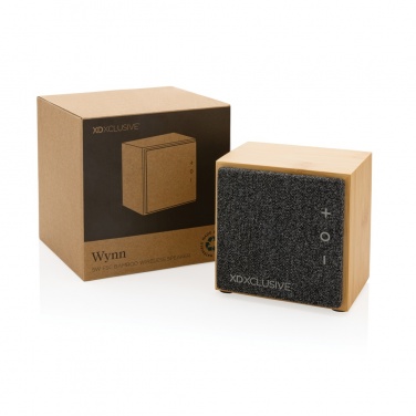 Logo trade promotional items image of: Wynn 5W bamboo wireless speaker