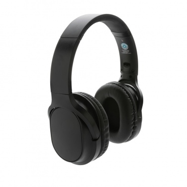 Logotrade promotional gift picture of: RCS recycled plastic Elite Foldable wireless headphone