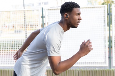 Logo trade promotional products image of: Urban Vitamin Pacifica RCS rplastic earbuds