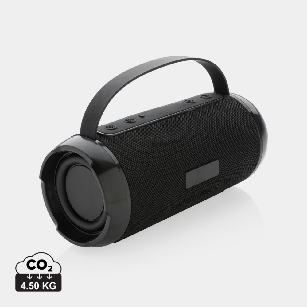 Logo trade promotional merchandise image of: RCS recycled plastic Soundboom waterproof 6W speaker