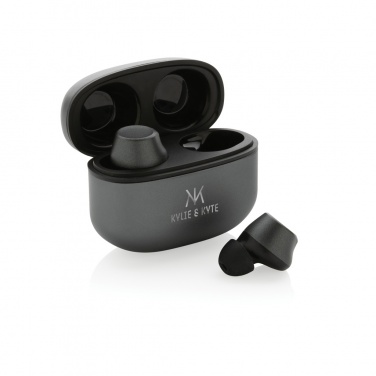 Logo trade promotional products picture of: Terra RCS recycled aluminium wireless earbuds