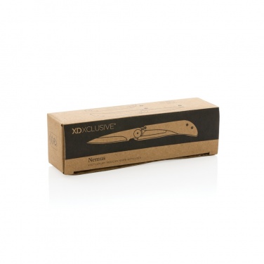 Logo trade promotional items picture of: Nemus Luxury Wooden knife with lock