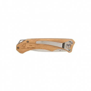 Logo trade promotional product photo of: Wooden outdoor knife