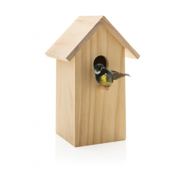 Logo trade promotional gifts picture of: Wooden birdhouse