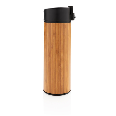 Logo trade corporate gifts picture of: Bogota vacuum bamboo coffee mug