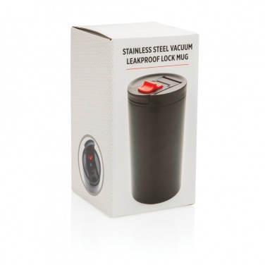 Logo trade promotional giveaways picture of: Double wall vacuum leakproof lock mug 300ml
