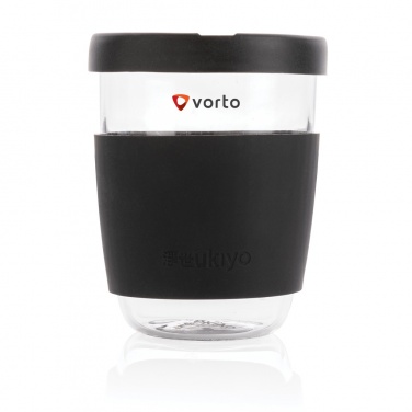 Logo trade corporate gift photo of: Ukiyo borosilicate glass with silicone lid and sleeve