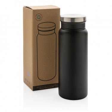 Logotrade promotional merchandise picture of: RCS Recycled stainless steel vacuum bottle 600ML