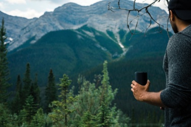 Logo trade business gifts image of: RCS recycled stainless steel tumbler