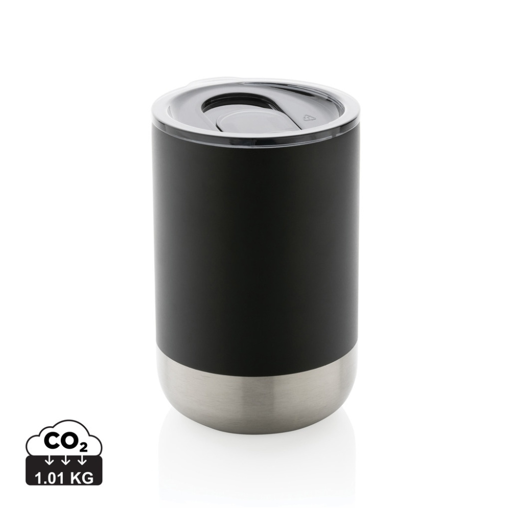 RCS recycled stainless steel tumbler, black, product image (1)