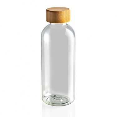 Logo trade promotional merchandise photo of: RCS RPET bottle with bamboo lid