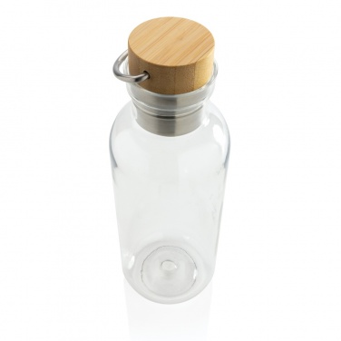 Logo trade corporate gifts picture of: RCS RPET bottle with bamboo lid and handle