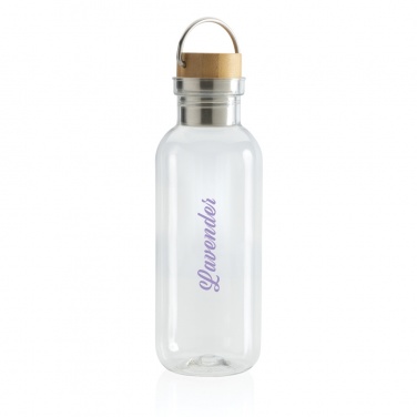 Logotrade promotional gift picture of: RCS RPET bottle with bamboo lid and handle