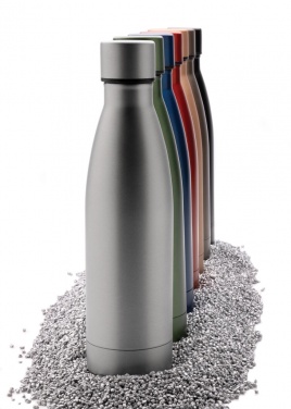 Logo trade promotional items image of: RCS Recycled stainless steel solid vacuum bottle