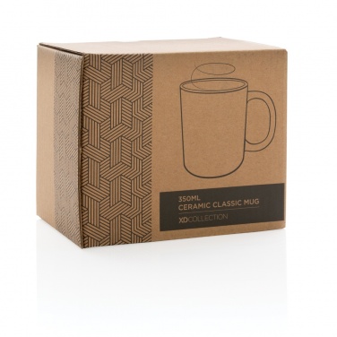 Classic ceramic mug, 350 ml, black – detail view 10