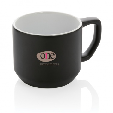 Logo trade promotional giveaway photo of: Ceramic modern mug 350ml