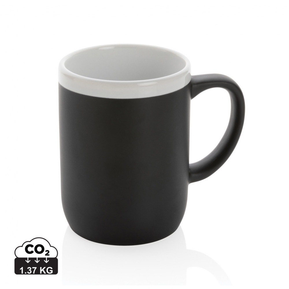 Logotrade promotional gift image of: Ceramic mug with white rim 300ml