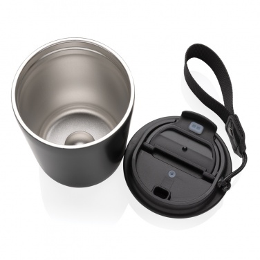 Logo trade promotional merchandise picture of: Cuppa RCS re-steel vacuum tumbler with lanyard