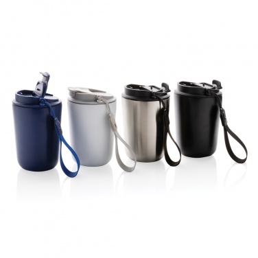 Logo trade promotional product photo of: Cuppa RCS re-steel vacuum tumbler with lanyard