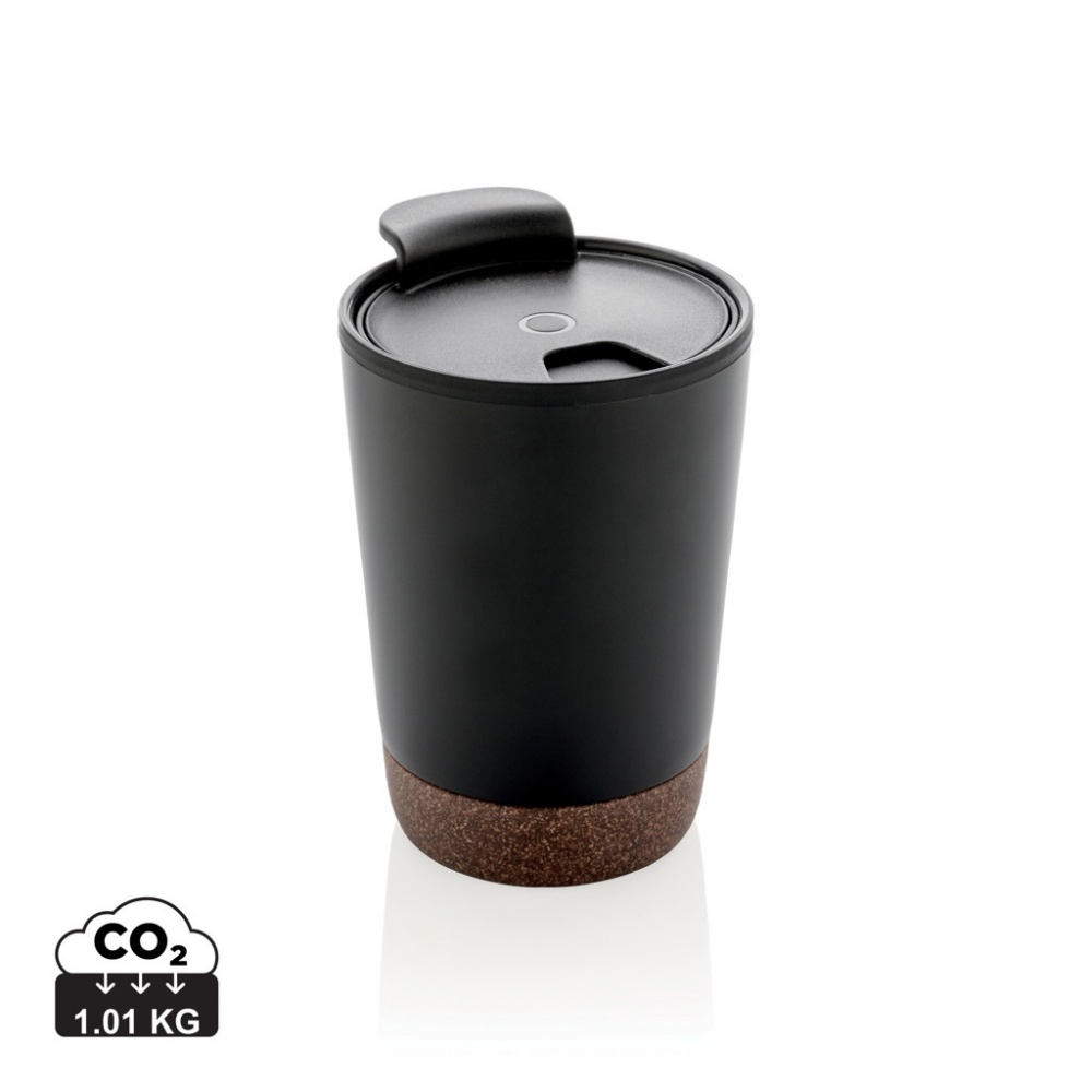 Logo trade promotional giveaways image of: GRS RPP stainless steel cork coffee tumbler