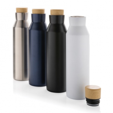 Logo trade corporate gifts image of: Gaia RCS certified recycled stainless steel vacuum bottle
