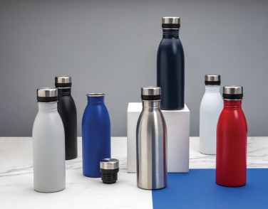 Logo trade promotional items picture of: RCS Recycled stainless steel deluxe water bottle