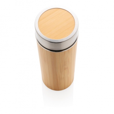 Logotrade promotional item picture of: Leak proof bamboo vacuum bottle
