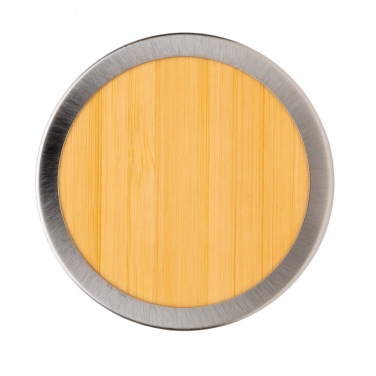 Logotrade promotional merchandise picture of: Leak proof bamboo vacuum bottle
