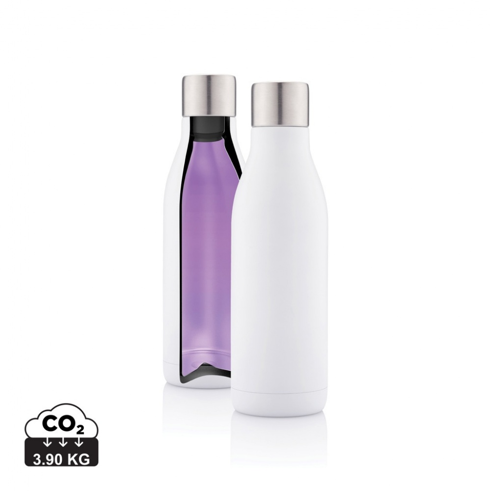 Logo trade promotional product photo of: UV-C steriliser vacuum stainless steel bottle