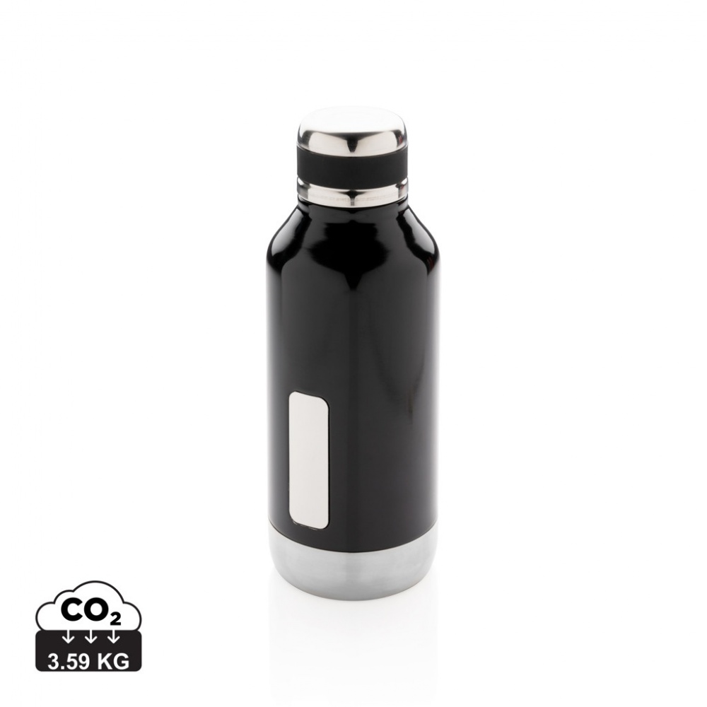 Logotrade advertising product picture of: Leak proof vacuum bottle with logo plate
