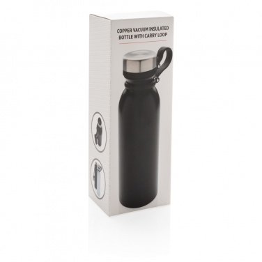 Logotrade promotional product picture of: Copper vacuum insulated bottle with carry loop