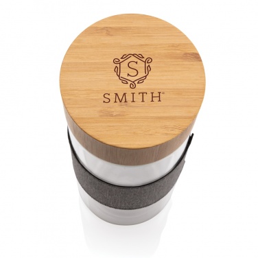 Logo trade business gift photo of: Impact double wall borosilicate glass bottle