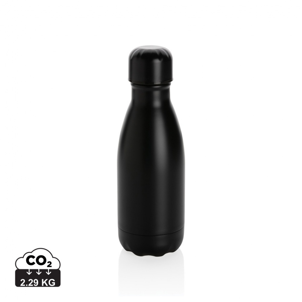 Logo trade promotional giveaways image of: Solid colour vacuum stainless steel bottle 260ml