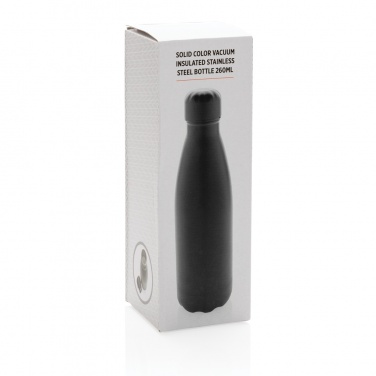 Logotrade advertising product image of: Solid colour vacuum stainless steel bottle 260ml