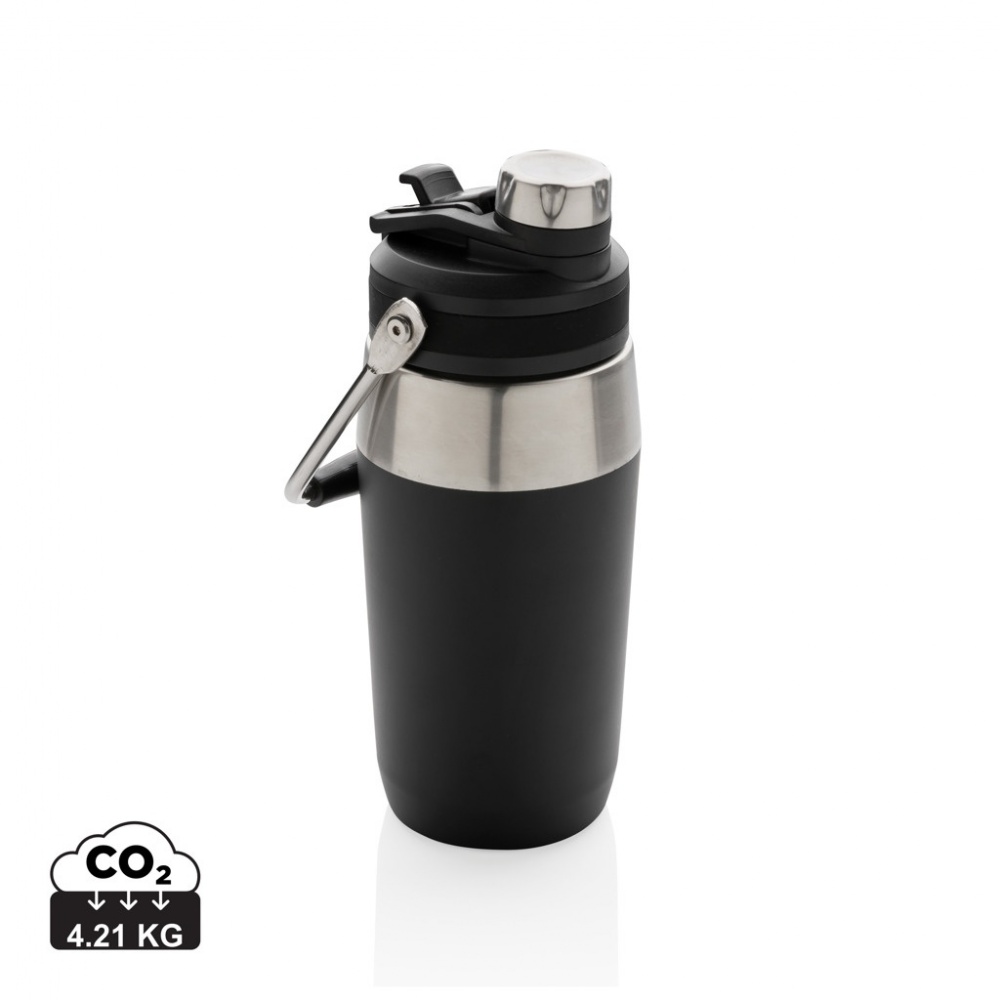 Logo trade promotional gifts picture of: Vacuum stainless steel dual function lid bottle 500ml