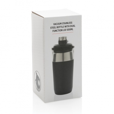 Logotrade advertising product image of: Vacuum stainless steel dual function lid bottle 500ml
