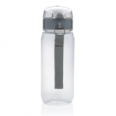 Yide RCS recycled PET leakproof lockable water bottle 600ml, transparent – detail view 5