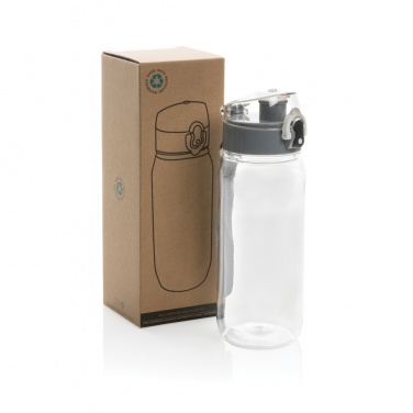 Logo trade business gifts image of: Yide RCS Recycled PET leakproof lockable waterbottle 600ml