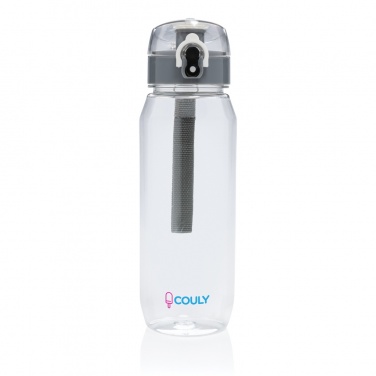 Yide RCS recycled PET leakproof lockable water bottle 800ml, transparent – detail view 7