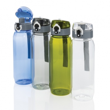 Yide RCS recycled PET leakproof lockable water bottle 800ml, transparent – detail view 9