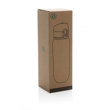 Yide RCS recycled PET leakproof lockable water bottle 800ml, transparent – detail view 12