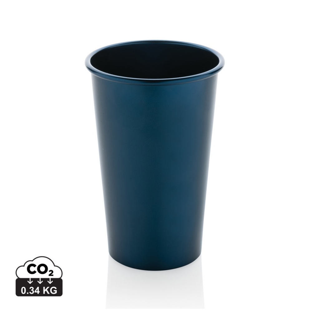 Logotrade promotional item picture of: Alo RCS recycled aluminium lightweight cup 450ml