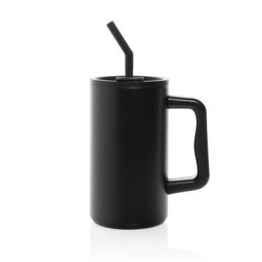 Logo trade promotional gifts image of: Cube RCS certified recycled steel mug 800ml