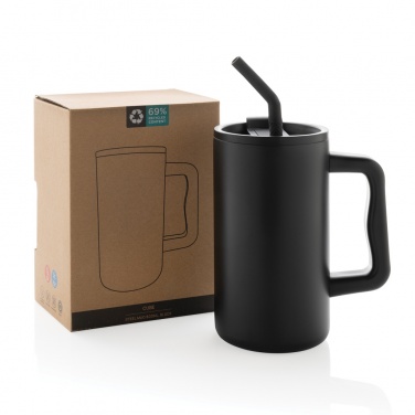 Logotrade promotional item picture of: Cube RCS certified recycled steel mug 800ml