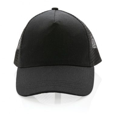 Logo trade promotional giveaways picture of: Impact AWARE™ Brushed rcotton 5 panel trucker cap 190gr