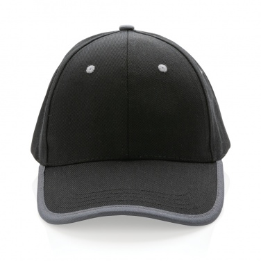 Logo trade promotional giveaway photo of: Impact AWARE™ Brushed rcotton 6 panel contrast cap 280gr