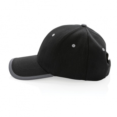 Logo trade promotional merchandise photo of: Impact AWARE™ Brushed rcotton 6 panel contrast cap 280gr